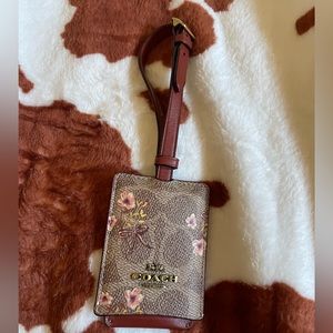 Coach luggage tag